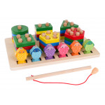 Drevená vzdelávacia hra 2v1 – puzzle, rybičky Drevená vzdelávacia hra 2v1 – puzzle, rybičky